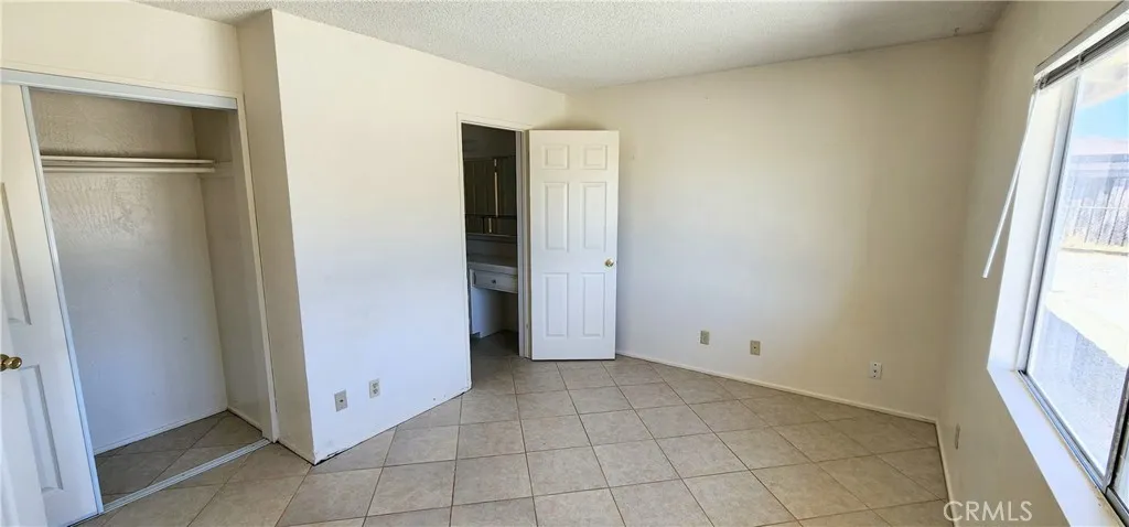 bedroom off living room