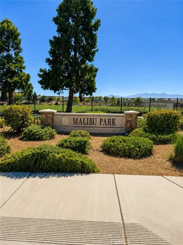 Malibu Park Sign (Connected to Mission Crest Elementary School)(Picture is AI Enhanced)
