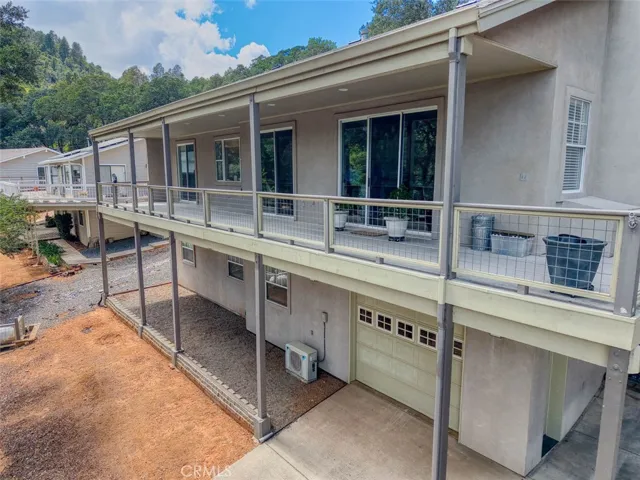 Covered deck, view to golf course