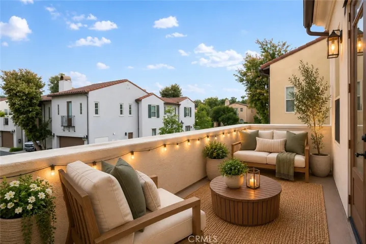 Ai generated Balcony furnishings