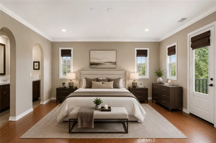 Ai generated Primary bedroom furnishings