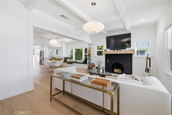 Open Living Room, Dining Room and Kitchen