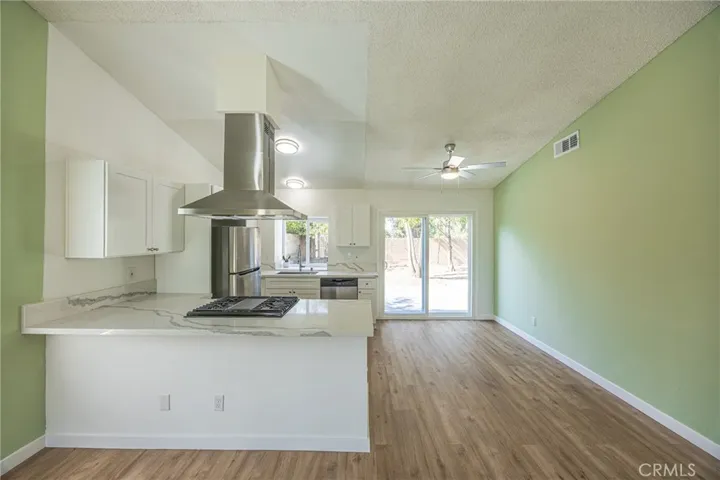 Kitchen and dining area