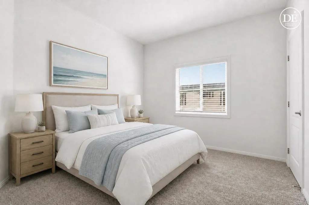 Virtually Staged Bedroom 2 - see original photo too