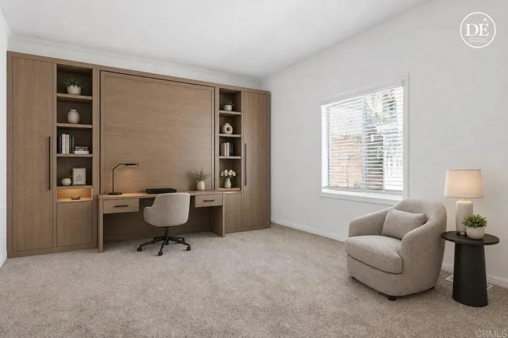 Virtually Staged Bedroom 3 - see original photo too
