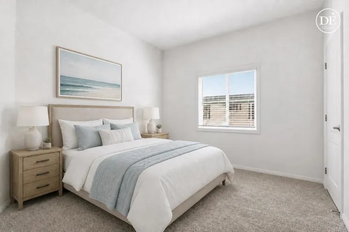 Virtually Staged Bedroom 2 - see original photo too