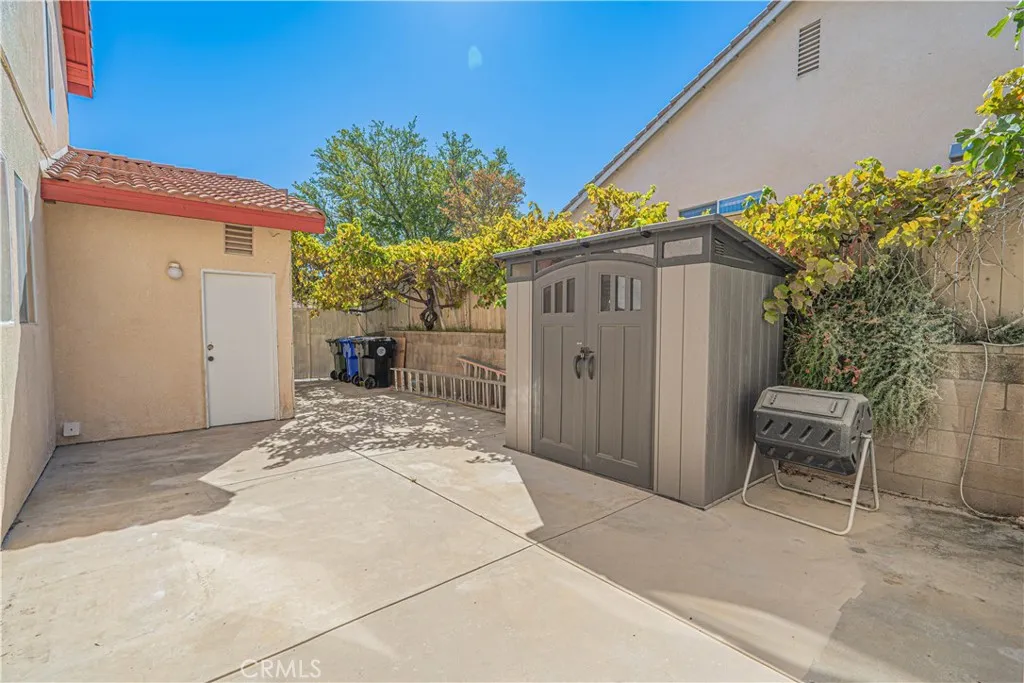 Side Yard for so many possibilities with grape vines
