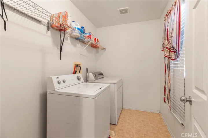 Upstairs laundry room