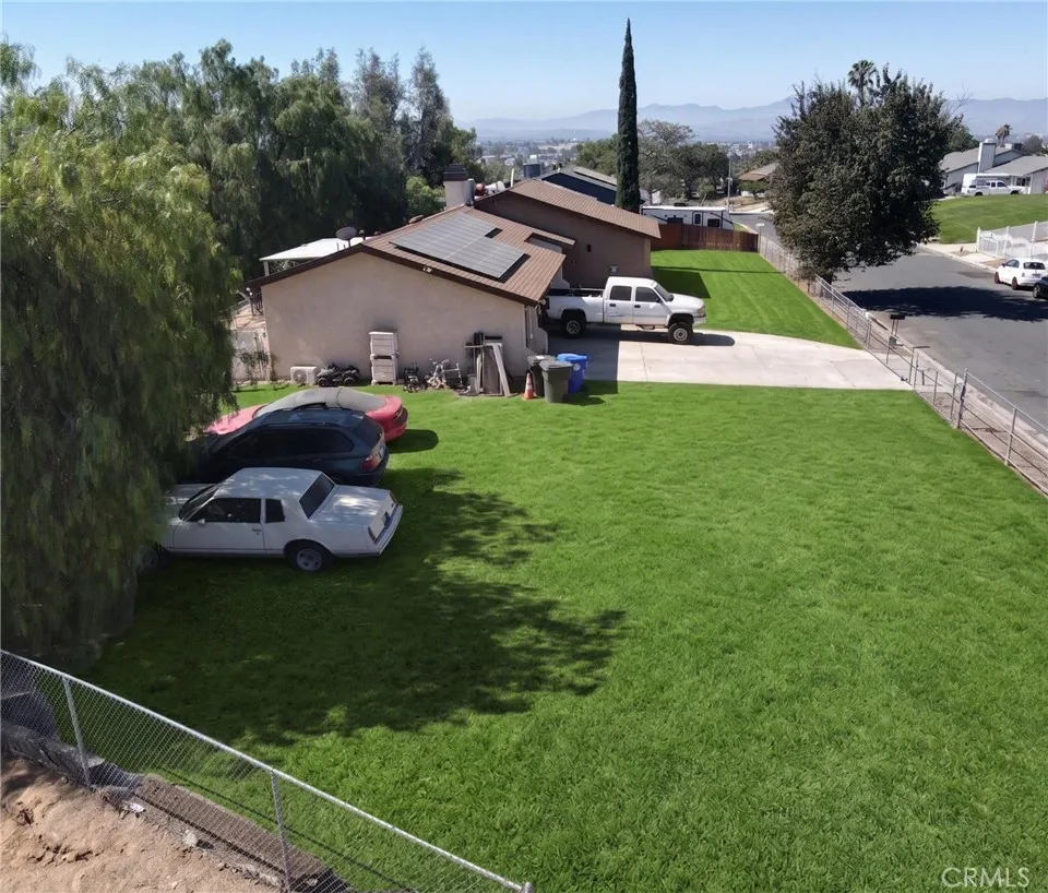 Photo is Virtually Staged with Grass
