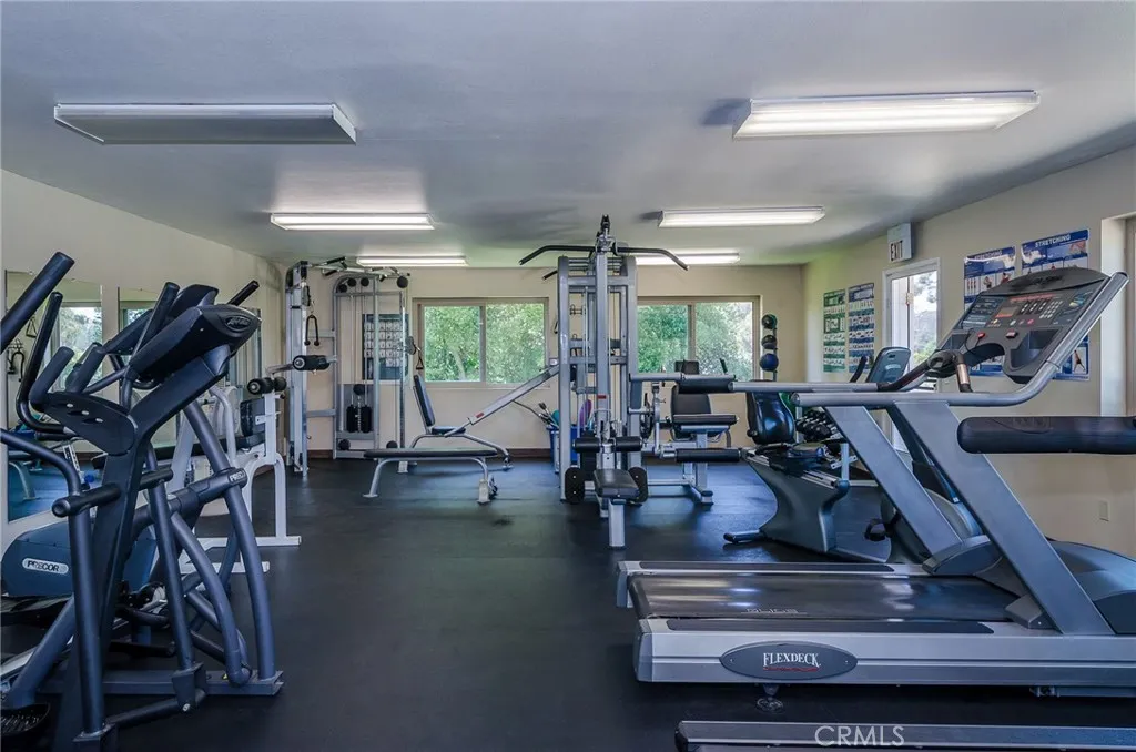 optional clubhouse workout room