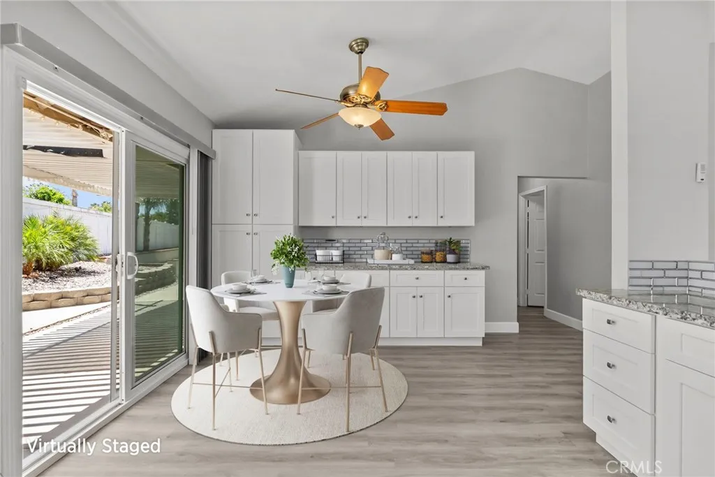 Virtually Staged Kitchen/Dining Area