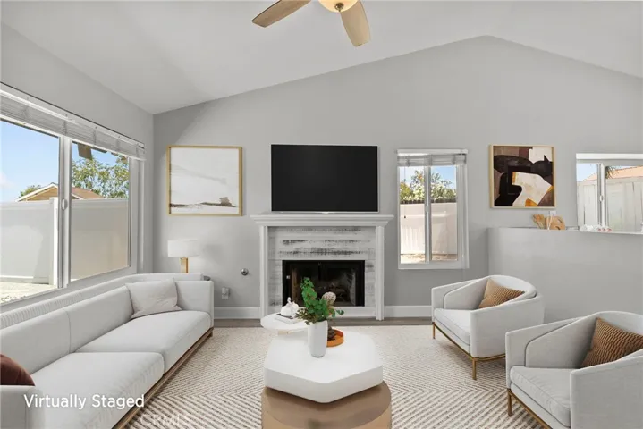 Virtually Staged Living Room