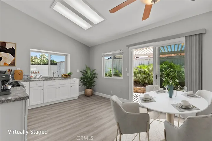 Virtually Staged Kitchen/Dining Area