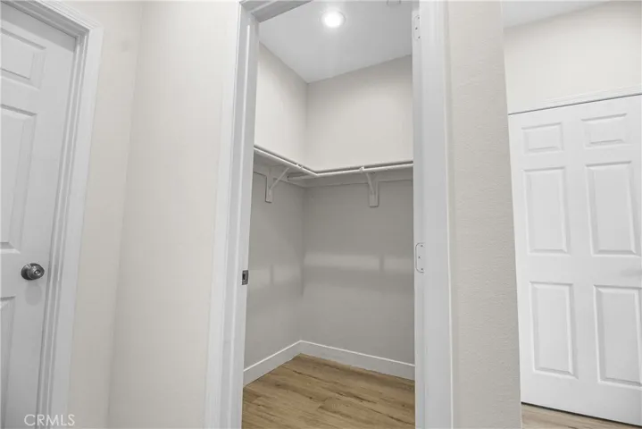 Master walk-in closet + secondary closet.