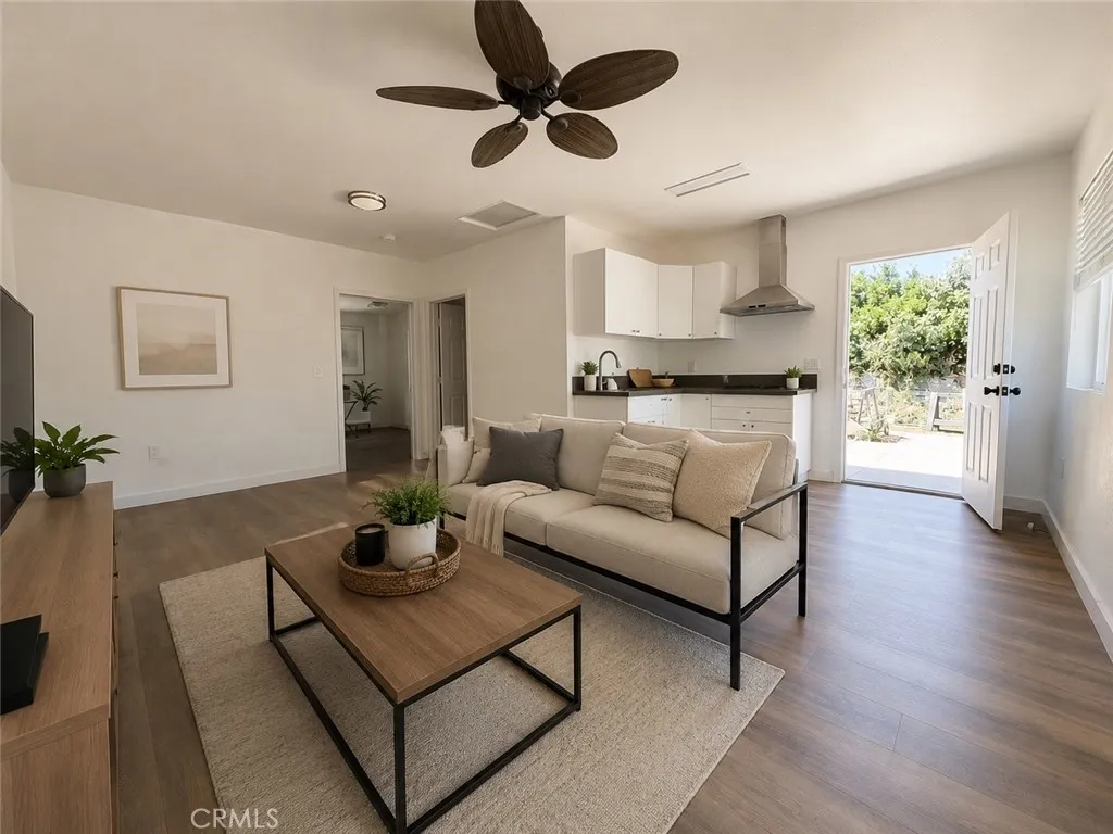 Living/Kitchen Staged