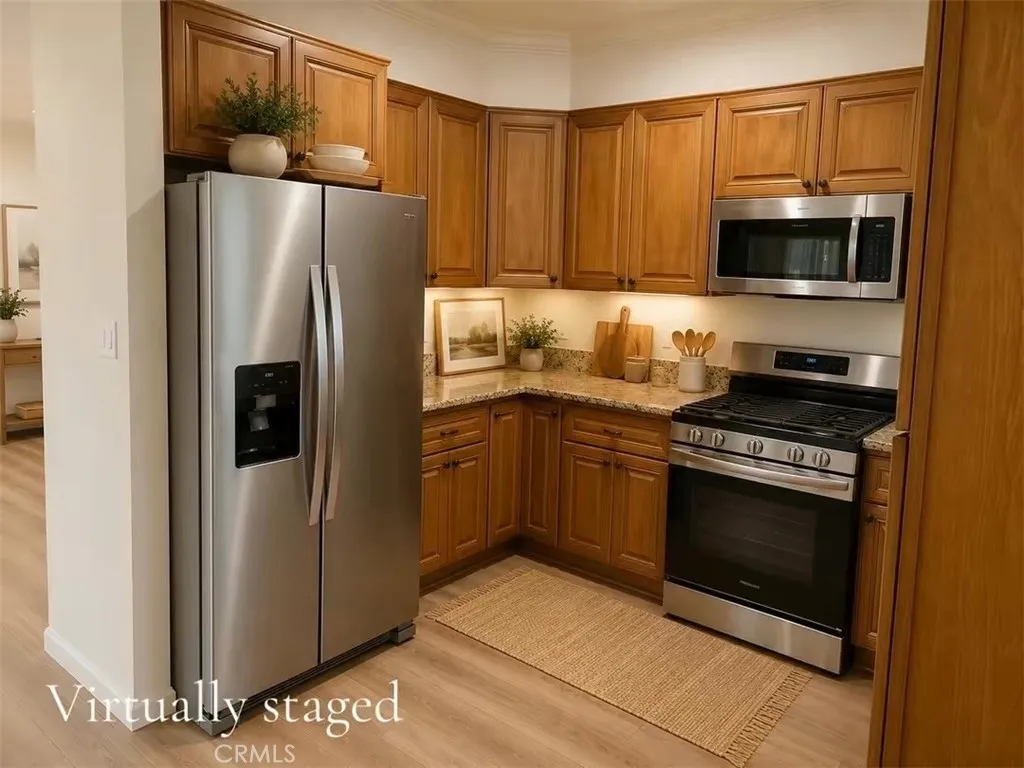 Kitchen- virtually staged