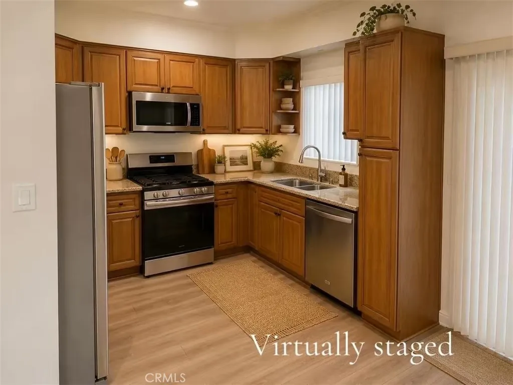 Kitchen- virtually staged