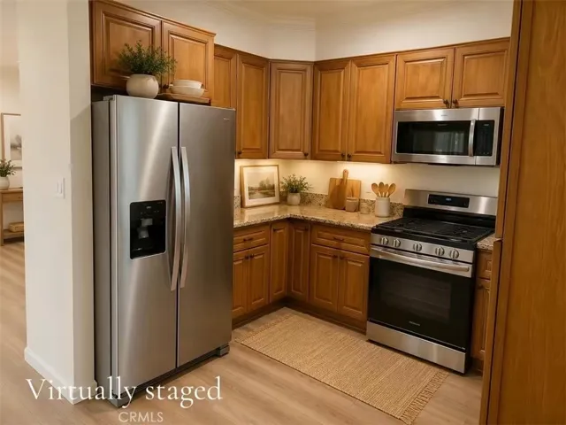 Kitchen- virtually staged