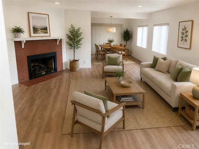 Living Room/ Dining Room- virtually staged