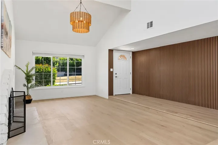 Entry way with Accent wall