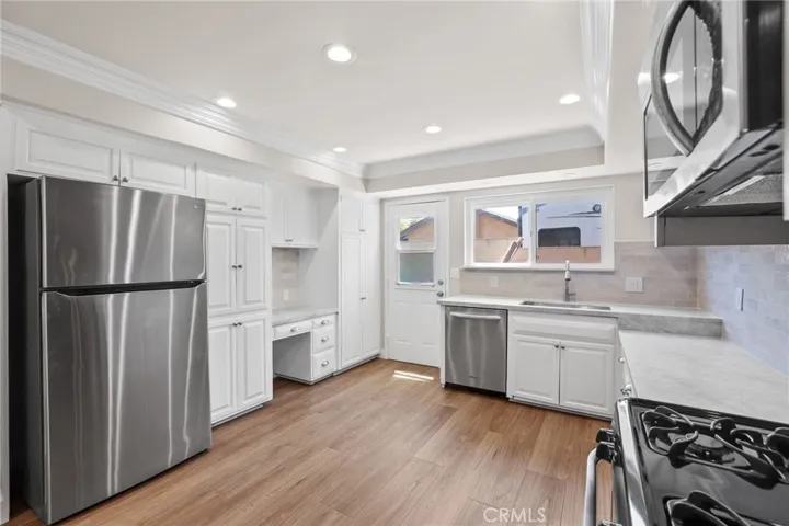 Lots of storage in cabinets.