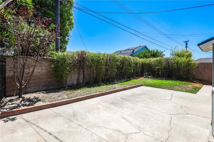 Backyard view