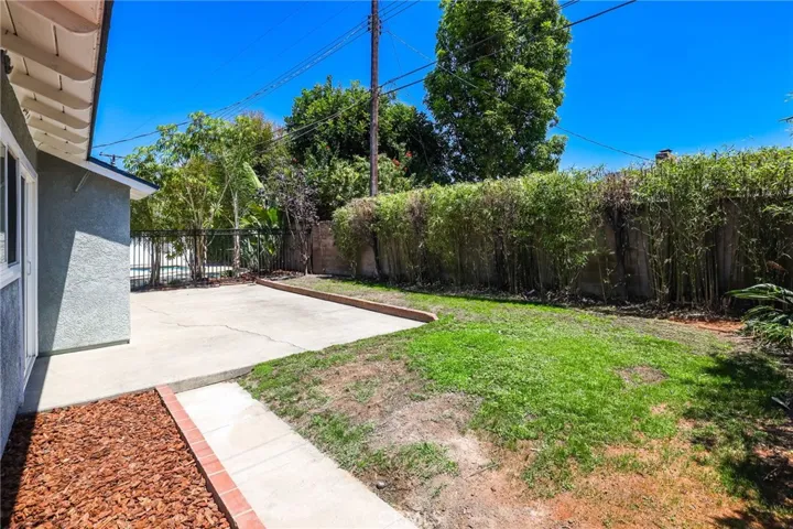 Backyard view