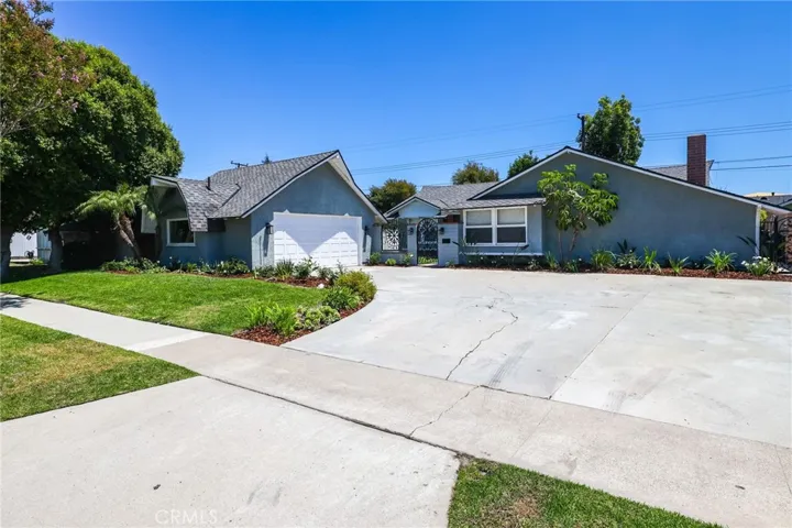 Oversized concrete driveway