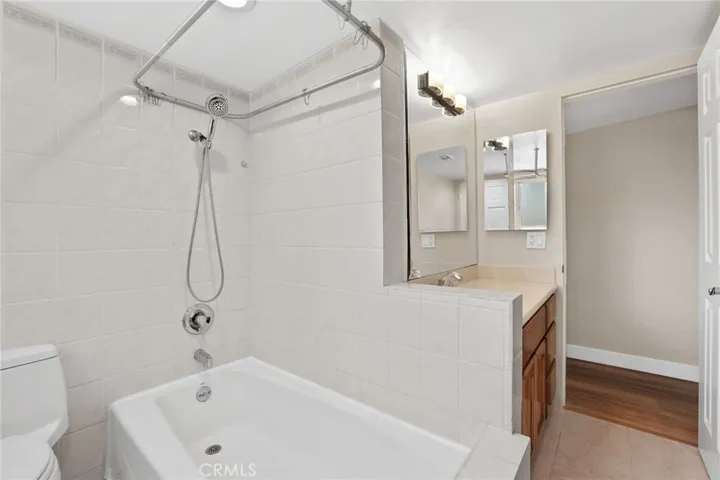 View of guest bathroom from access door.