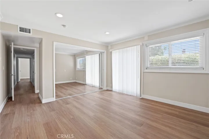 Primary bedroom - large mirrored closet.