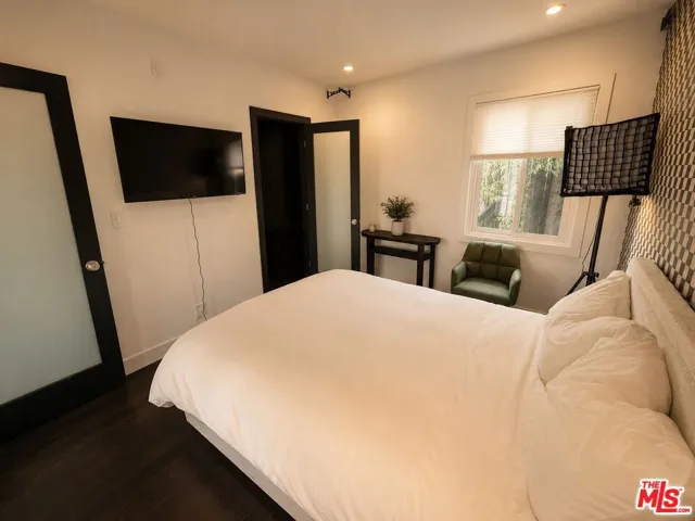 Main-level bedroom located on