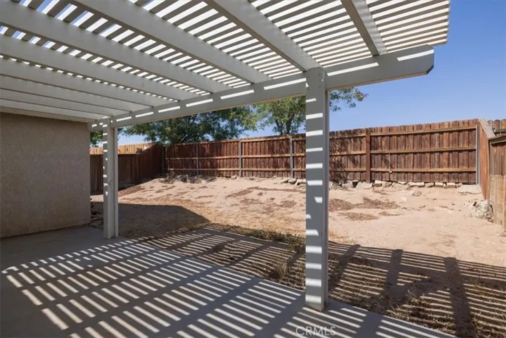 Rear patio