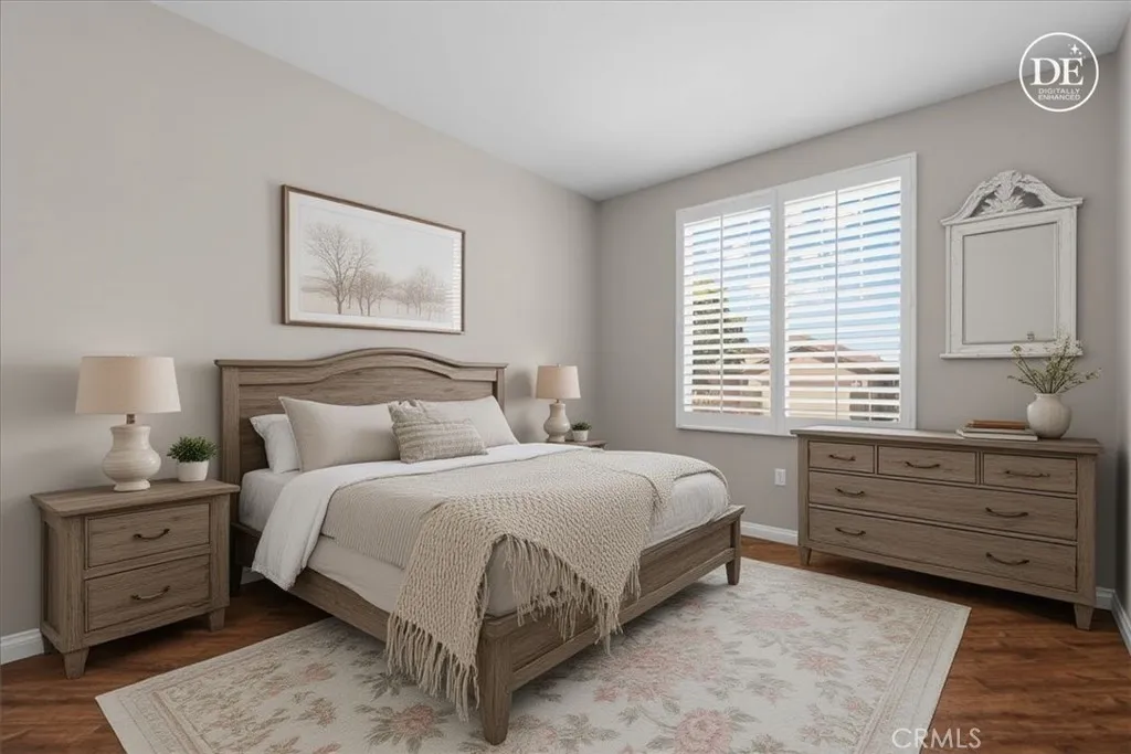 Bedroom #2 - Digitally Enhanced - Virtually Staged