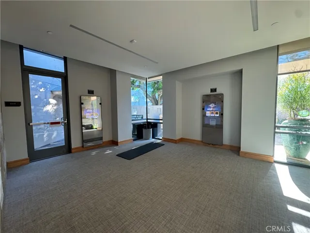 Mirror and yoga room