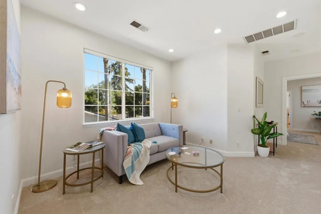 Upstairs landing. Great space to hang out as a second family room or office.