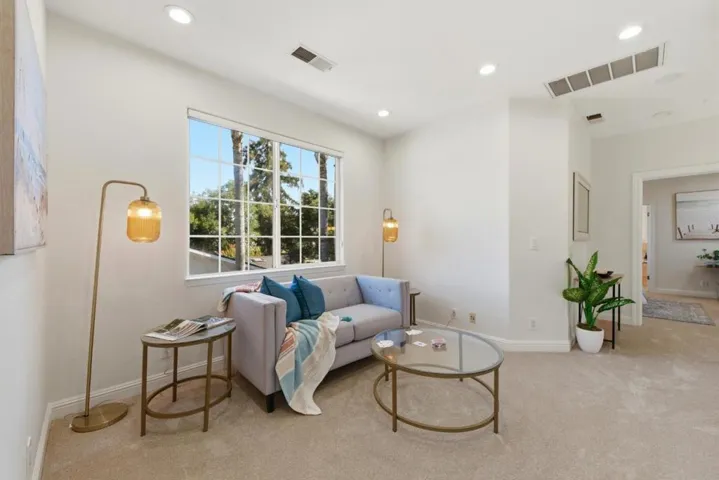 Upstairs landing. Great space to hang out as a second family room or office.