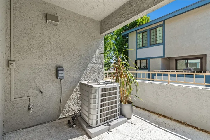 Patio with water and gas lines