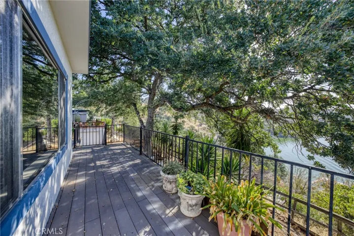 front deck wraps around from kitchen area this is in front of living room