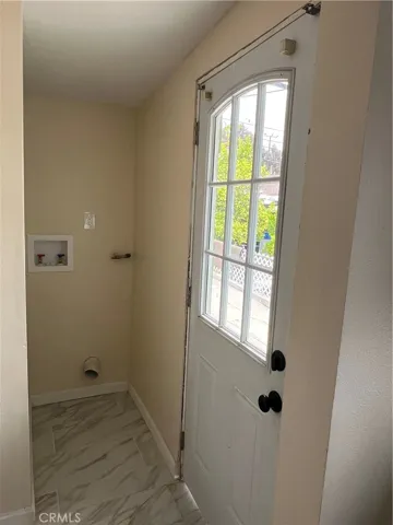 Separate area for washer & dryer
