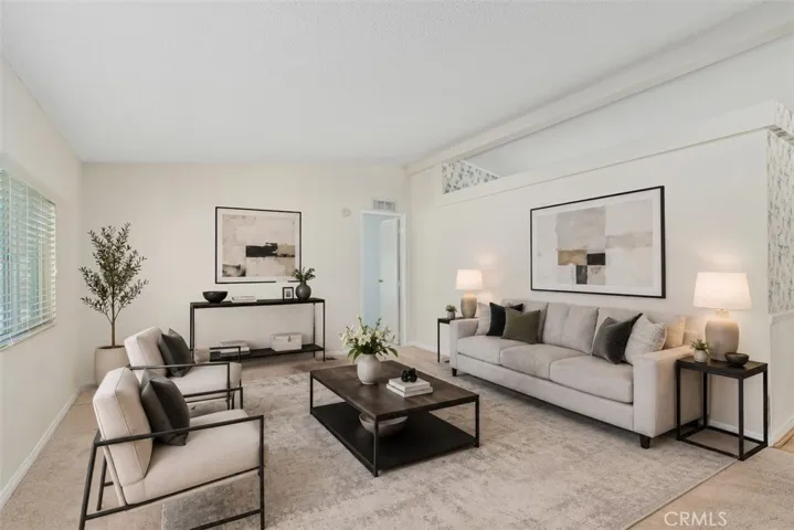 Virtually Staged Livingroom