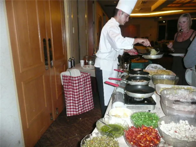 Chef at the Clubhouse Restaurant at Friday Boogies Pasta Night
