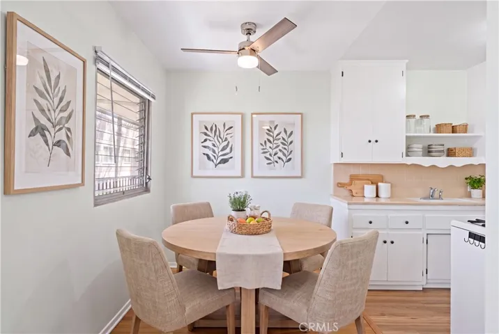 Virtually staged seating area
