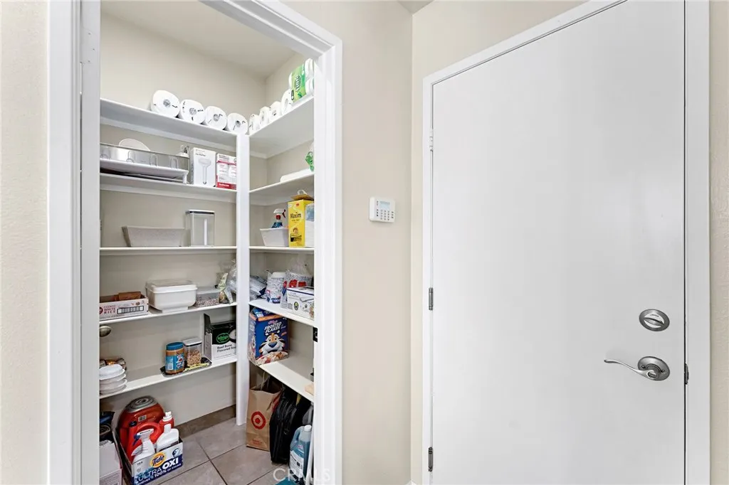 Spacious pantry with ample storage