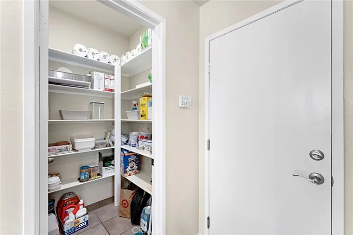 Spacious pantry with ample storage