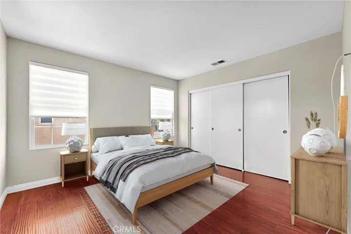 well - sizes second bedroom upstairs/ Virtually Staged