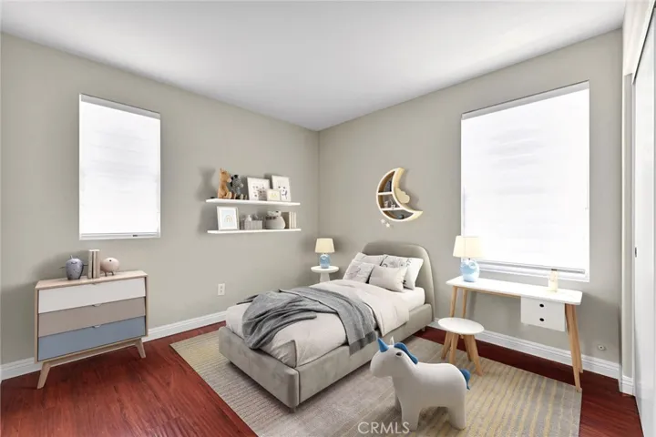 Third bedroom off the upstairs/ Virtually Staged