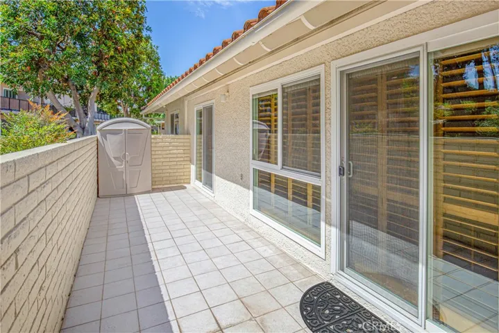 Large private patio