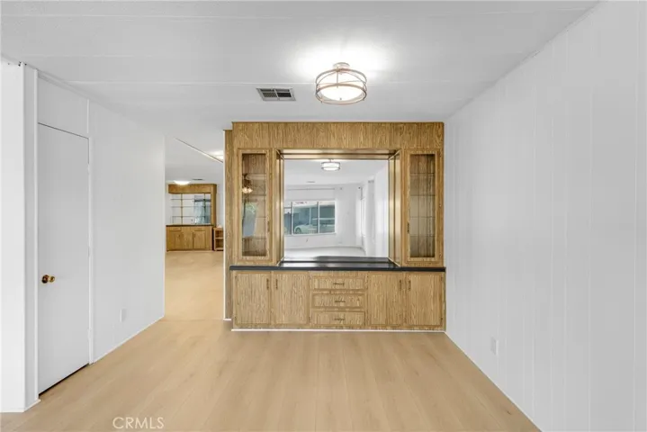 Dining area with buffet area
