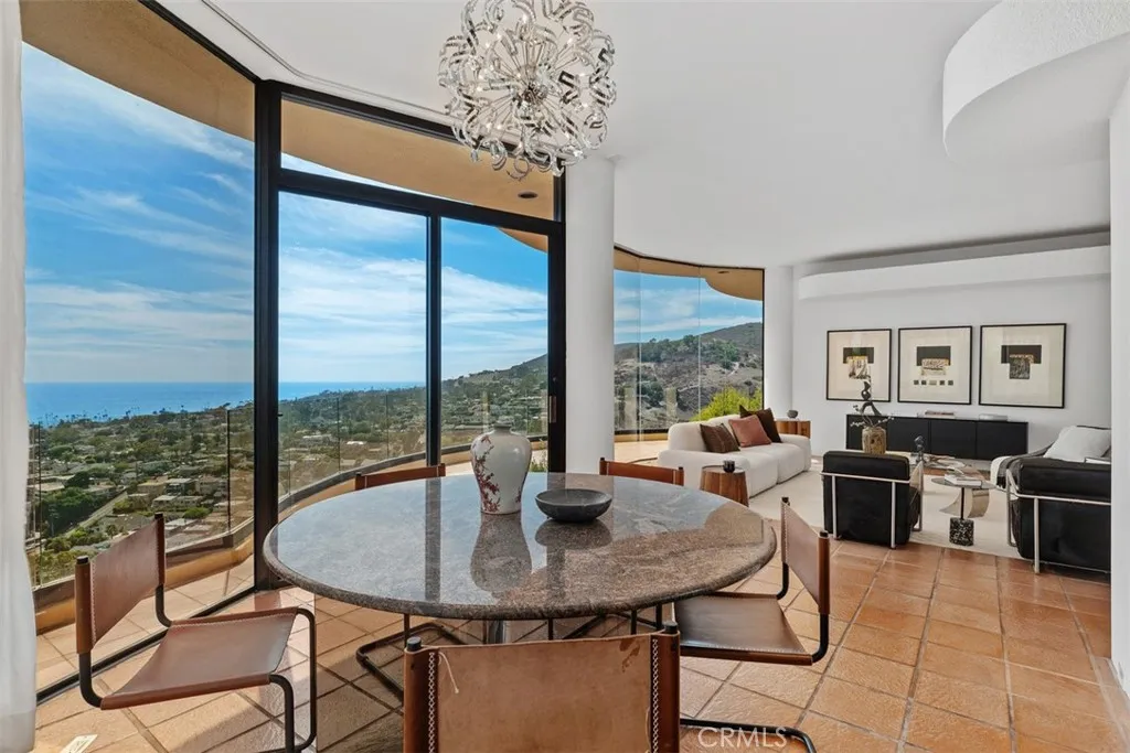 Dining is a pleasure while enjoying the views.