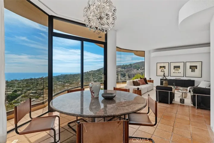 Dining is a pleasure while enjoying the views.
